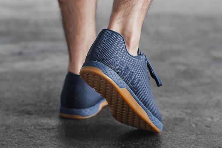 6DJZ1 Men Navy Gum Trainer Nobull