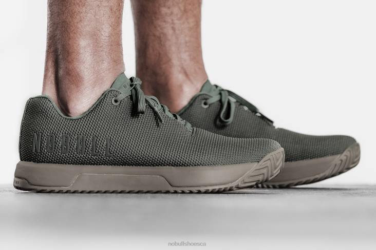 6DJZ101 Men Forest Dark Fallen Rock Trainer+ Nobull