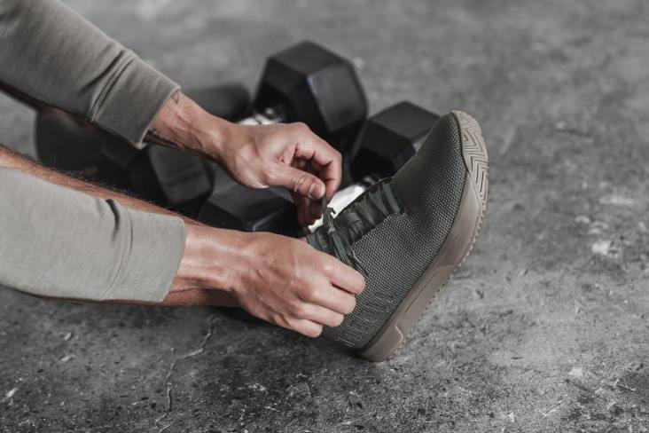 6DJZ101 Men Forest Dark Fallen Rock Trainer+ Nobull