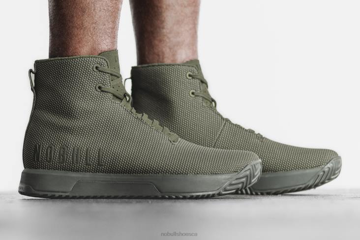 6DJZ102 Men High-Top Army Forest Trainer+ Nobull