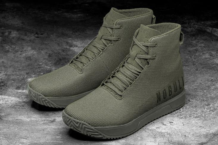 6DJZ102 Men High-Top Army Forest Trainer+ Nobull