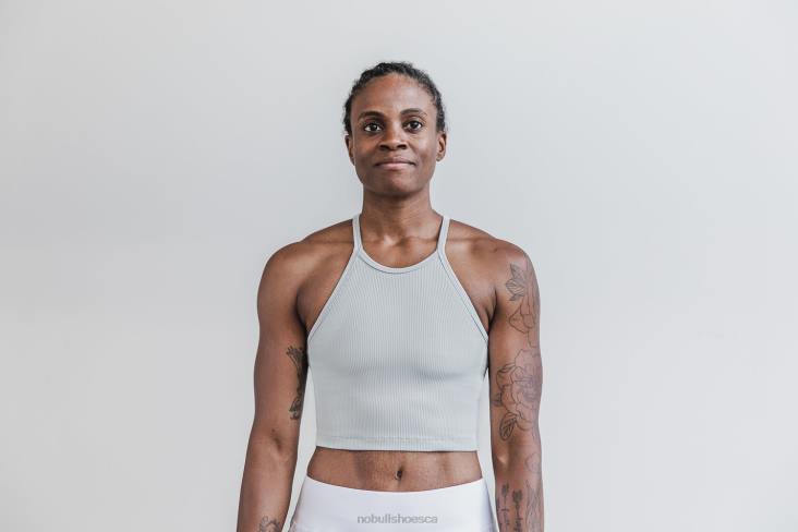 6DJZ1061 Women Halter Crop Tank Nobull