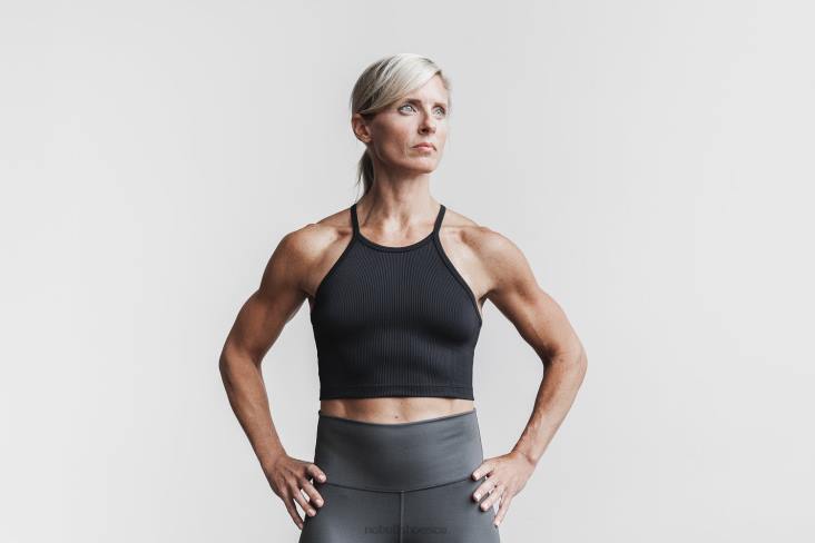 6DJZ1066 Women Halter Crop Tank Nobull