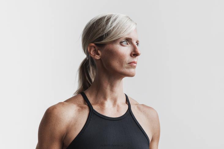 6DJZ1066 Women Halter Crop Tank Nobull