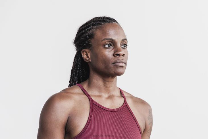 6DJZ1067 Women Halter Crop Tank Nobull