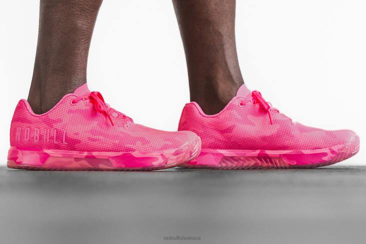 6DJZ112 Men Neon Pink Camo Trainer+ Nobull