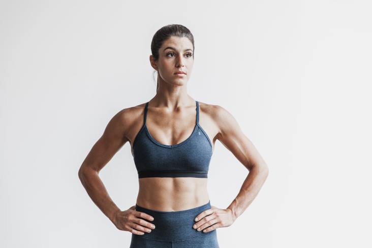 6DJZ1129 Women V-Neck Sports Bra Nobull