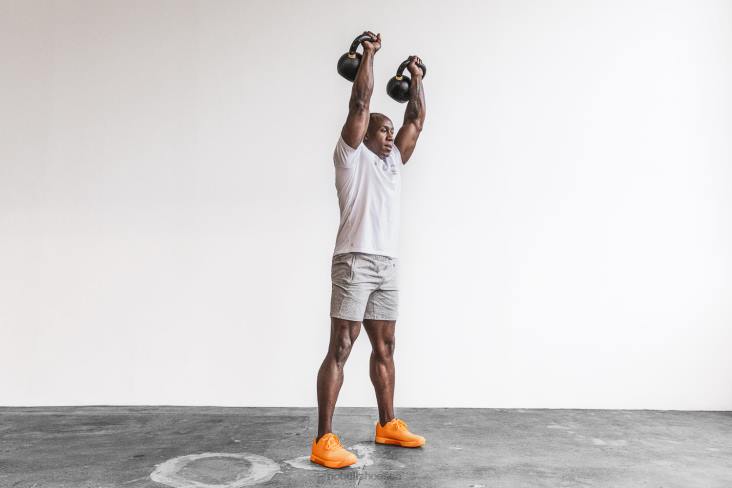 6DJZ114 Men Neon Orange Trainer+ Nobull