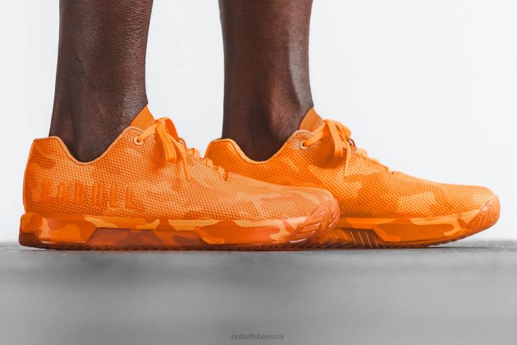 6DJZ115 Men Neon Orange Camo Trainer+ Nobull