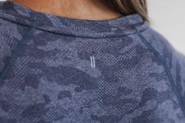 6DJZ1154 Women Lightweight Textured Long Sleeve Tee Nobull