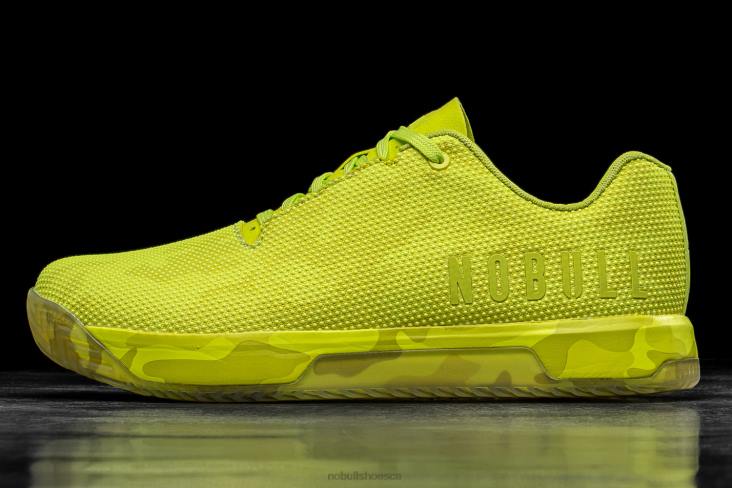 6DJZ117 Men Neon Lime Camo Trainer+ Nobull