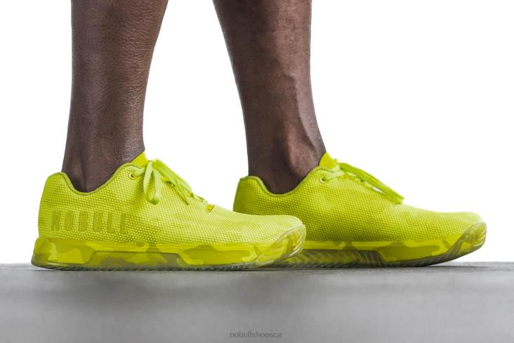 6DJZ117 Men Neon Lime Camo Trainer+ Nobull