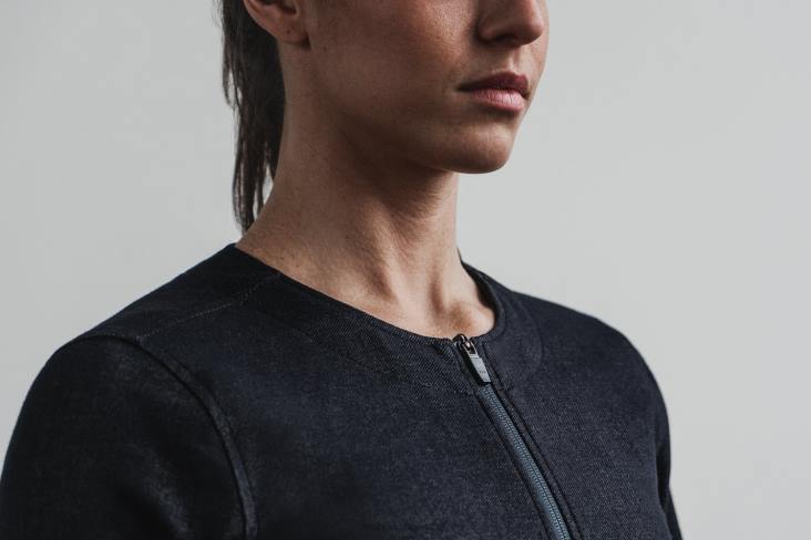 6DJZ1184 Women Twill Zip-Up Jacket Nobull