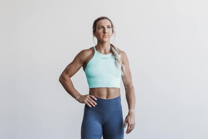 6DJZ1240 Women Halter Crop Tank Nobull