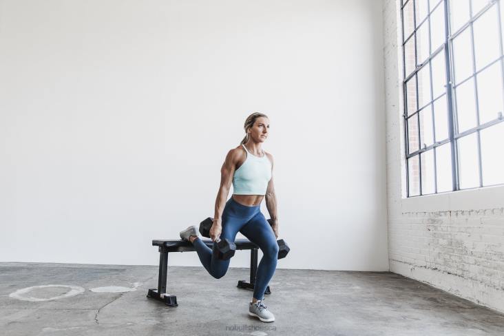 6DJZ1240 Women Halter Crop Tank Nobull