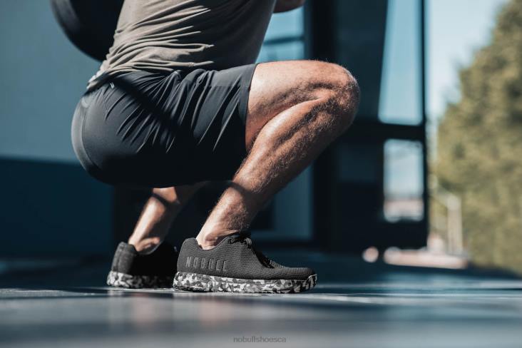 6DJZ127 Men Black Wild Granite Trainer+ Nobull