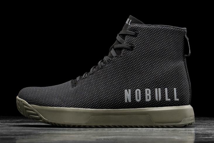 6DJZ132 Men High-Top Black Ivy Trainer+ Nobull