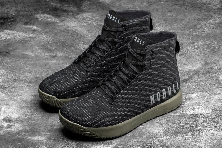 6DJZ132 Men High-Top Black Ivy Trainer+ Nobull