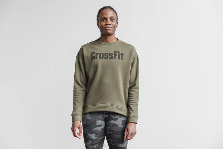 6DJZ1324 Women Crossfit Crew Sweatshirt Nobull