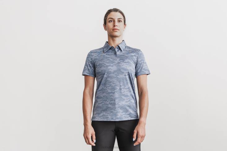 6DJZ1327 Women Lightweight Textured Polo Nobull