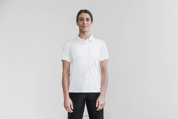 6DJZ1328 Women Lightweight Textured Polo Nobull