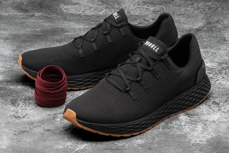 6DJZ133 Men Black Gum Ripstop Runner Nobull