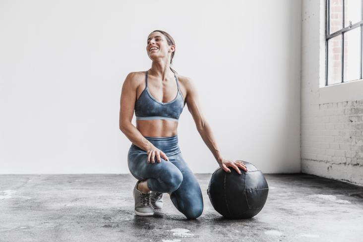 6DJZ1348 Women V-Neck Sports Bra Nobull