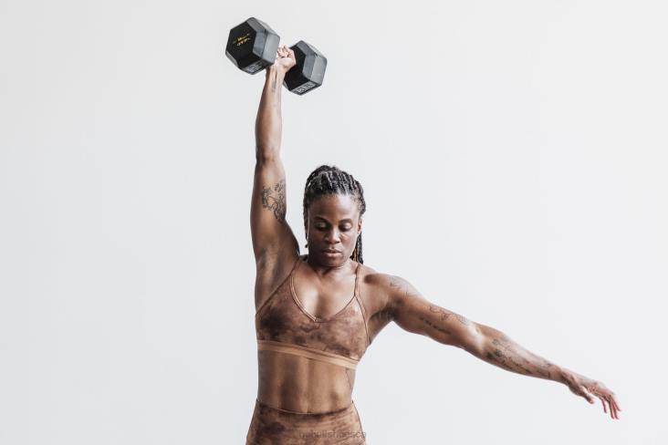 6DJZ1349 Women V-Neck Sports Bra Nobull