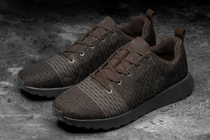 6DJZ136 Men Brown Dark Grey Matryx Trail Runner Nobull