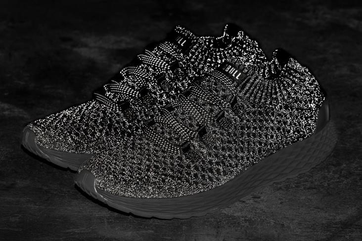 6DJZ140 Men Dark Grey Reflective Knit Runner Nobull