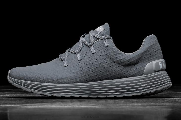 6DJZ141 Men Dark Grey Reflective Ripstop Runner Nobull