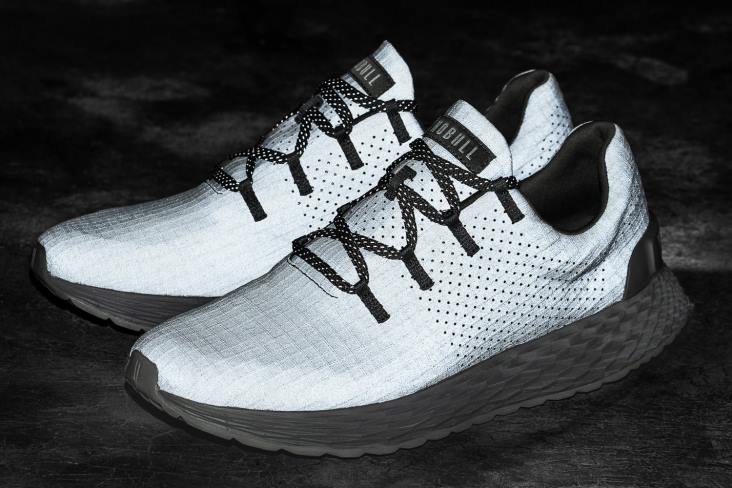 6DJZ141 Men Dark Grey Reflective Ripstop Runner Nobull