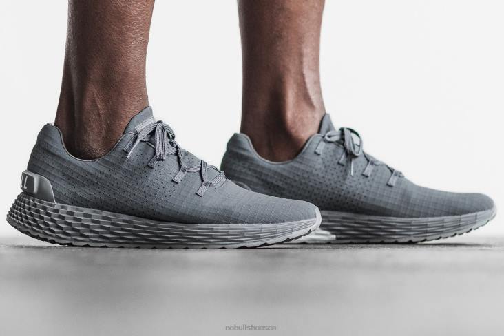 6DJZ141 Men Dark Grey Reflective Ripstop Runner Nobull