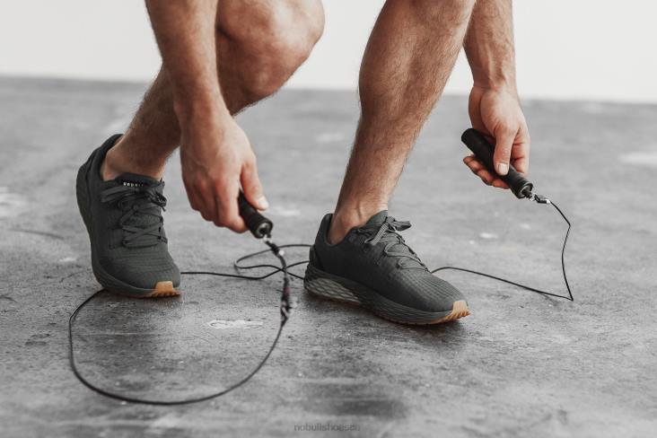 6DJZ153 Men Dark Grey Ripstop Runner Nobull