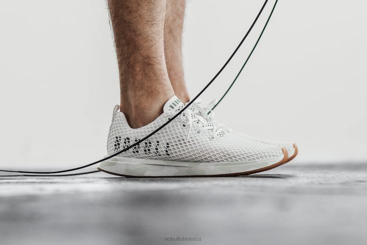 6DJZ162 Men White Camo Mesh Runner Nobull