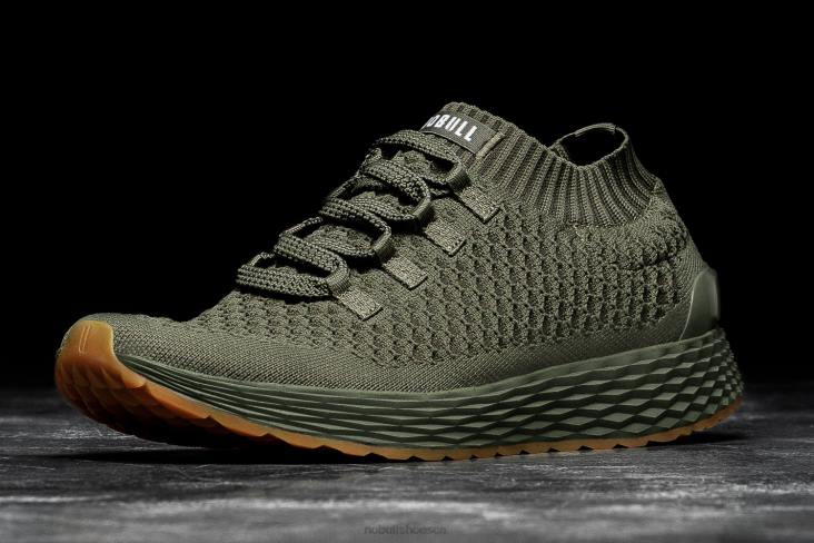 6DJZ164 Men Army Knit Runner Nobull