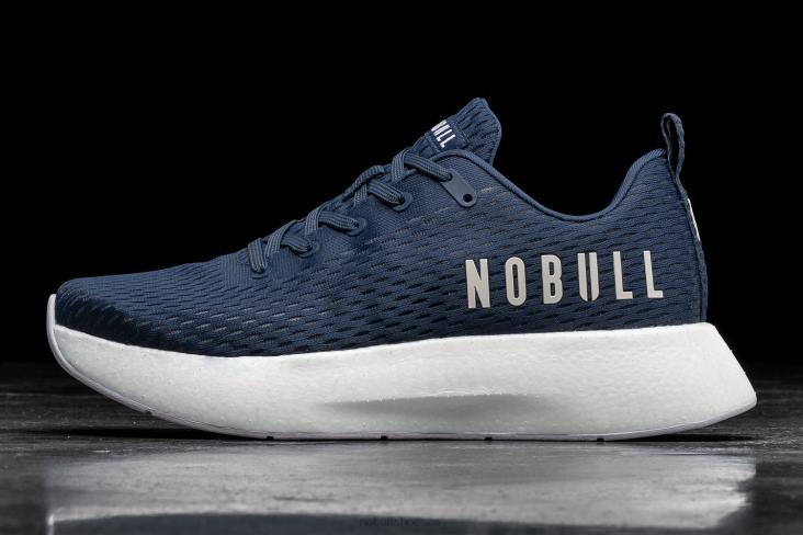 6DJZ183 Men Navy White Runner+ Nobull