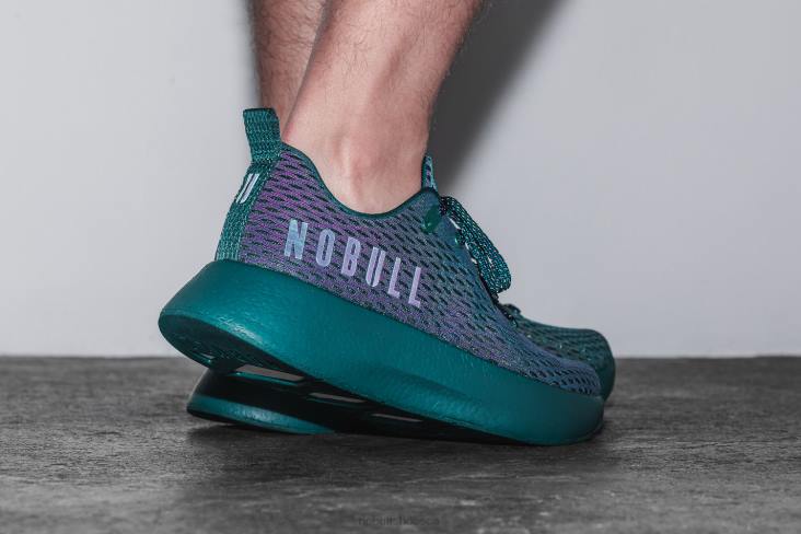 6DJZ186 Men Deep Teal Iridescent Runner+ Nobull