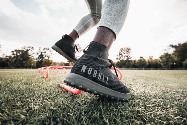 6DJZ198 Men High-Top Black Ivy Turf Trainer Nobull