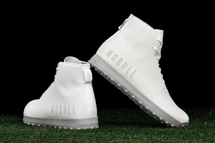 6DJZ200 Men High-Top White Arctic Turf Trainer Nobull