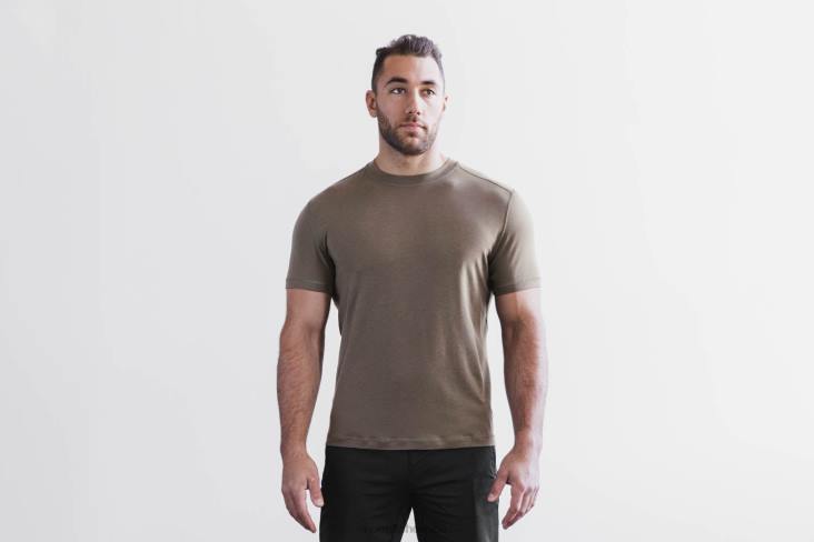 6DJZ266 Men Blended Merino Wool Tee Nobull