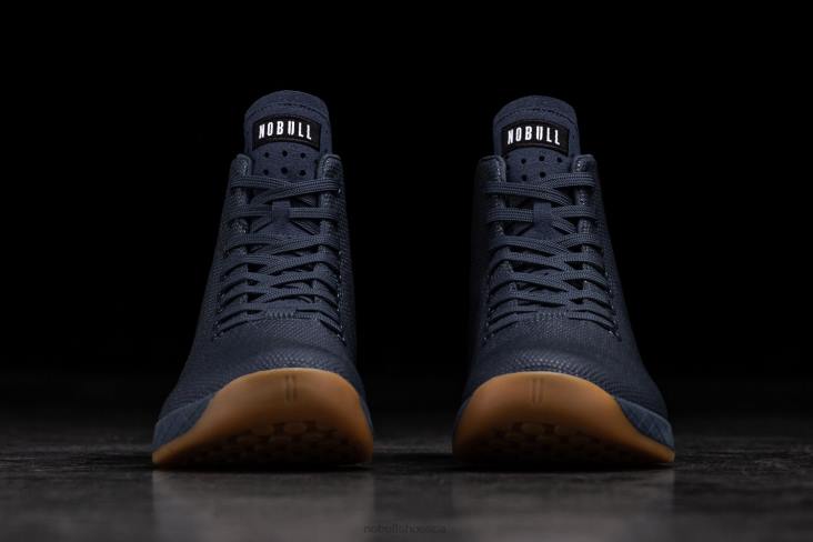 6DJZ30 Men High-Top Navy Gum Trainer Nobull