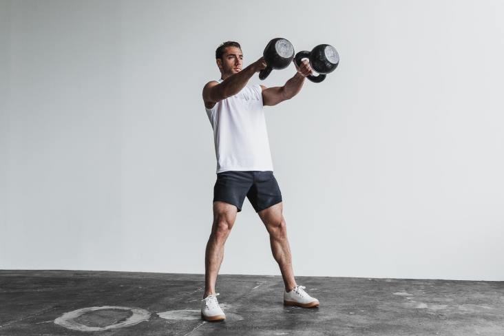 6DJZ31 Men Ivory Gum Canvas Trainer Nobull