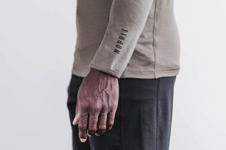 6DJZ310 Men Blended Merino Wool 1/4 Zip Nobull