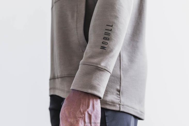 6DJZ312 Men Blended Merino Wool Hoodie Nobull