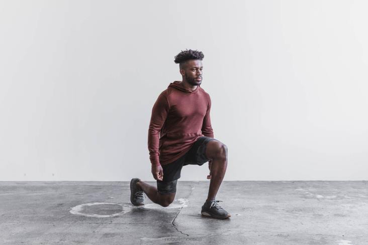 6DJZ313 Men Blended Merino Wool Hoodie Nobull