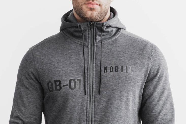6DJZ333 Men Nfl Combine Qb1 Zip-Up Hoodie Nobull