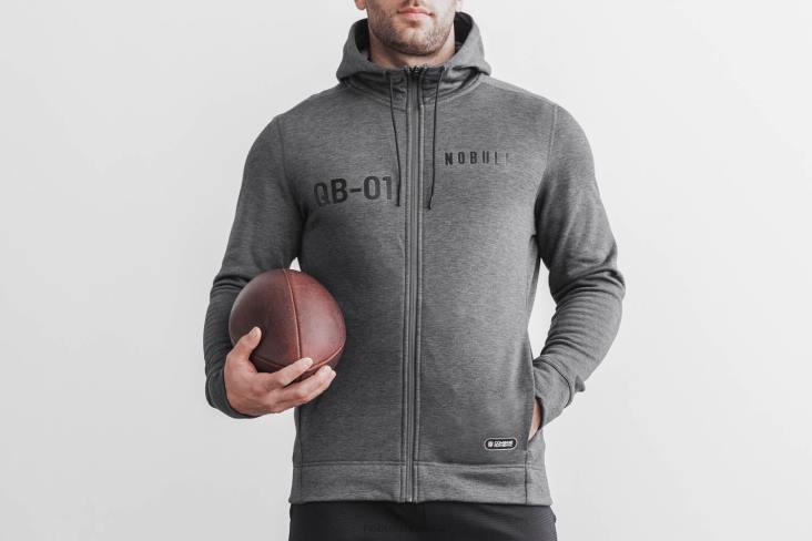 6DJZ333 Men Nfl Combine Qb1 Zip-Up Hoodie Nobull