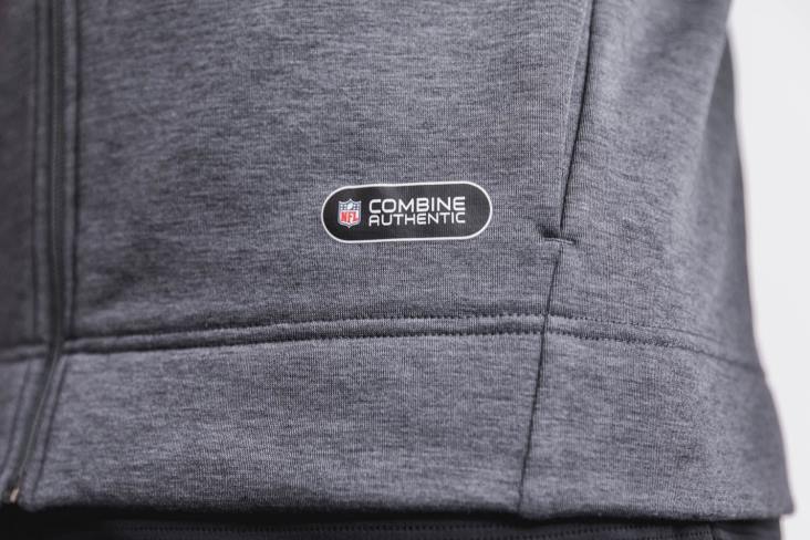 6DJZ334 Men Nfl Combine Zip-Up Hoodie Nobull