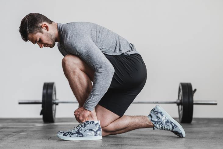 6DJZ35 Men Ink  Sky Tie-Dye Canvas Mid Trainer Nobull